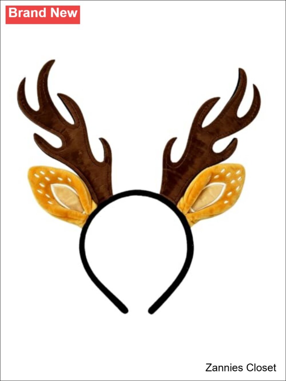 👻 Deer Antlers Ears Headband Cloth Halloween Costume Hair Accessory